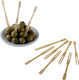 Package 1000 Forks Sticks «lux» 9cm Wooden Disposable Leone B2