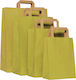 Papier Plastiktüte Olivgrün Flach 32x17x45 250 Stück