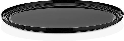 Runder Präsentationsfestplatte F29cm Schwarz P C Gastroplast Nsf