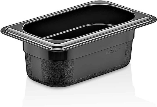Δοχειο Gn Μαυρο 1/9 65mm Αποθηκευσης Τροφιμων P P Gastroplast Nsf