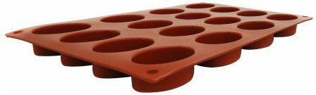 Silikon-Form Oval 16 Plätze 53*33*20mm