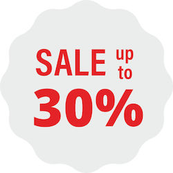 Schaufenster- und Wandsticker Ermäßigung Sale Bis Zu 30 % Kode 19625 Schaufenster- und Wandsticker Ermäßigung Sale Bis Zu 30 % Kode 19625