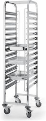 Cărucior De Transport Gn 15x Gn1/1 T=0.9mm Inoxidabil Ss201 38x55x170cm Cărucior De Transport Gn 15x Gn1/1 T=0.9mm Inoxidabil Ss201 38x55x170cm