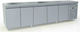 Dominox Workbench Fridge Preservation 5 Doors 700lt Psi-276-5g Motor 275x60x86