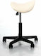 Pony Medizinischer Hocker Cream Ergonomischer Rollenstuhl Anatomische Position Bett Massage Physiotherapie Reflexologie Zahnärzte Stoßdämpfer Kunststoffbasis