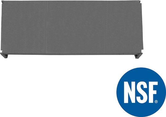 Set of 4 Compact Plastic Shelves NSF Suitable for Food Freezing 1370mm x 530mm