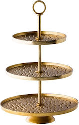Εταζιέρα Gold 3 Επιπέδων Φ30 Φ25 Φ20cmxυ47cm Stylepoint Wcc302520 Εταζιέρα Gold 3 Επιπέδων Φ30 Φ25 Φ20cmxυ47cm Stylepoint Wcc302520