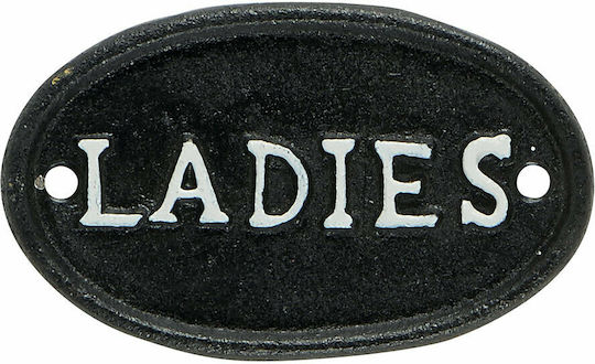 Οβάλ Μεταλλική Πλάκα Πόρτας Ladies 10x6x0,5