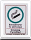 Πινακίδα Σήμανσης Infosign Plexiglass Stand Τύπου Τ 8x10cm Επιτρέπεται Κάπνισμα 16823