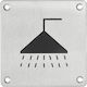 Ταμπελάκι 100 X 100 Χιλ Inox Βιδωτό Μπάνιο Thirard 00067541