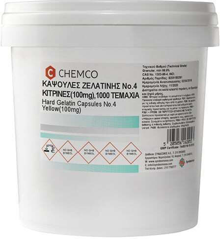 Chemco Kapseln aus Gelatine Nr. 4 100mg 1000 Stück
