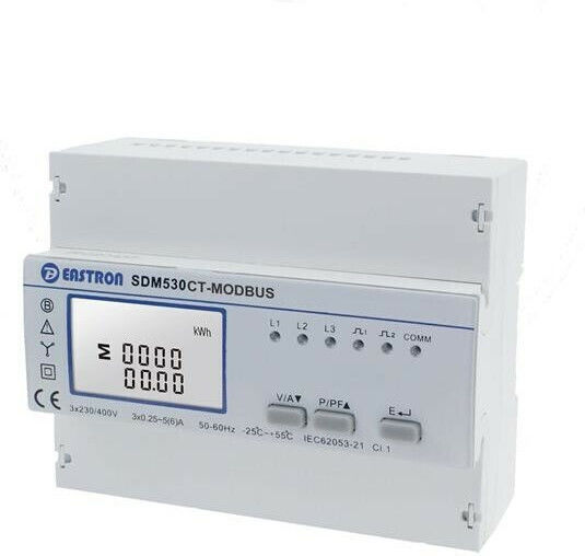 Μετρητης Ενεργειας Ψηφιακος 3φ 5a Sdm-530cτ Modbus Eastron