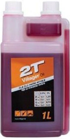 Mixing Oil for 2-Stroke Engines Semisynthetic for Chainsaws Brushcutters with Measuring Cap Villager 1L