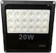 Slim LED SMD Flood Light 20W Waterproof IP65 6500K