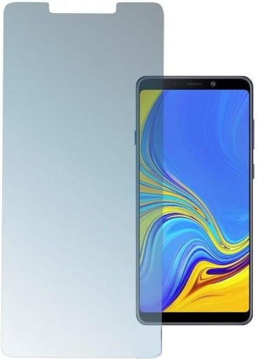 4Smarts Umschlag Rückseite Gehärtetes Glas Transparent (Galaxy A9 2018)