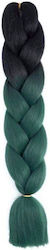Jumbo Braid Μαλλιά Ράστα B4 60cm 100gr Πράσινο Χακί Μαύρο