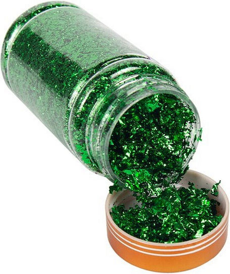 Пластично Шишенце Foil Flakes Декорация На Нокти Зелен Пастелен