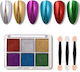 Paletă 6 Pudre De Decorare Mirror Aurora & 3 Pensule De Aplicare 14