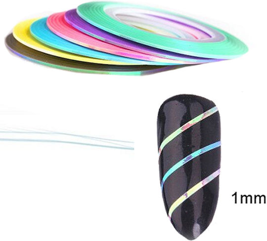 Bandă Design Pentru Unghii Nail Art Mermaid Disc Grosime 1mm Gri