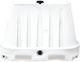 Barieră Rutieră Plastic New Jersey Stivuibilă Albă 55 Cm 4.044-white