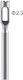 Uplac Carbide Pedicure Drill Bit King Hard Orange Dc28