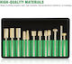 Set of 12 Gold Tungsten Carbide Nail Drill Bits of Exceptional Durability