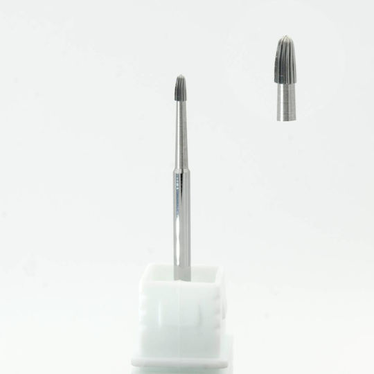 Carbide Nail Drill Bit for Cuticle Cleaning Silver Medium 1.6x2.6mm