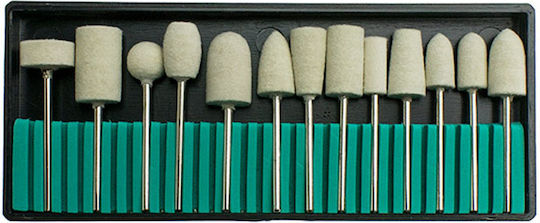 Uplac Εργαλεία Τροχού Wool Circle Polishing Set 12pcs