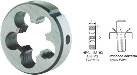 Krino 12060-07x1 Gewindeschneider Φιλιέρα 7 x 1,00 25 x 9 mm