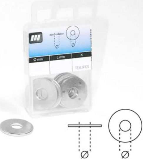Amtech Unterlegscheiben Galvanisiert Flach Mit Innendurchmesser 5 X 15mm Länge 20 Stück