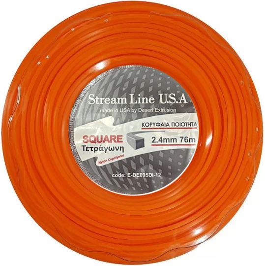 Stream Line Trimmer Line 2.4mm 76m Square