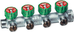 Collectors Water Supply Manifolds Integrated Valves Four Outlets 3/4 Far Rubinetterie 3856 34