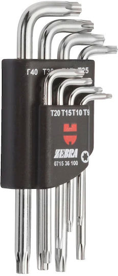 Wurth Set Torx Wrenches 8 Pieces Zebra 071536100