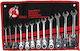 German Polygon Wrenches Ratchet Ring Flexible Head 12 Pieces Kraftmann