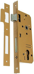 Recessed Lock for Wooden Door Iseo 200456 Cylinder Slot