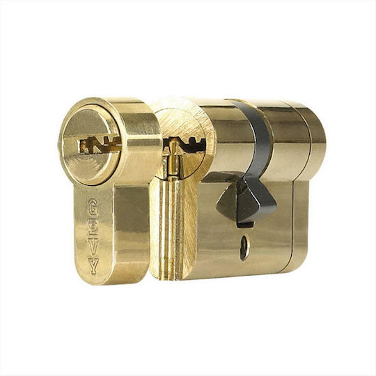 Cilindru de Securitate Superioară Gevy Break Security Cinci Chei Auriu 27-33 60mm