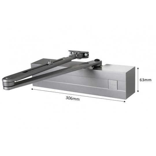 Abloy Dc240 Heavy Duty Door Closer Standard Silver Arm