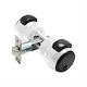 Meroni White Bathroom Knob Lock 12bo