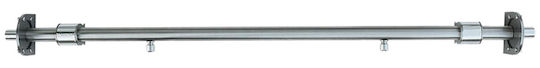 Metalor 047 Inox Matte Fixed Installation Door Bar 75-90 Cm