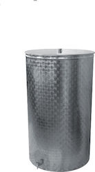 Stainless Steel Oil Container Italy 100 Liters Tre.i Srl Inox 18/10 Open Lid 15031 Biofan Stainless Steel Oil Container Italy 100 Liters Tre.i Srl Inox 18/10 Open Lid 15031 Biofan