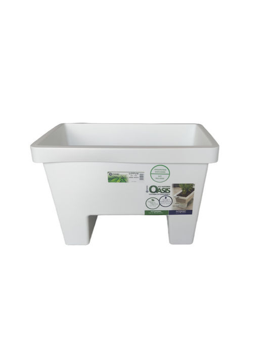 Viomes Lotus Planter Box 59x34x40 cm No 732 White