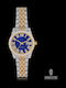 Ghetto Women's Watch with Blue Metal Bracelet