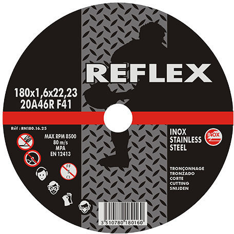 Δίσκος Κοπής Inox Επίπεδος 180.16.25 180mm X 1,6mm Reflex