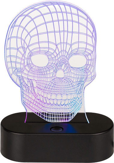 Illusion Led Nacht Tischlampe 3D Totenkopf 7 Farben Ootb