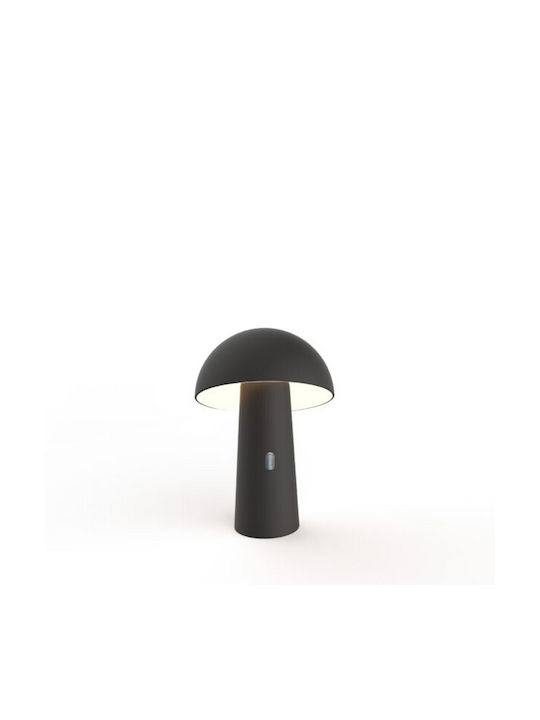 Shitake Rechargeable Outdoor Floor Lamp Desktop Led 7.5w 3000k 450lm Ip44 Anthracite