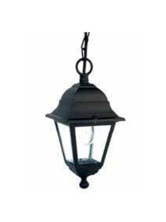Lampă Suspendată Din Aluminiu Cu Patru Fețe Neagră 11288001