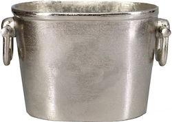 Aluminium Weinkühler 33x20x22cm Groß Oval Vintage Griffe Aluminium Weinkühler 33x20x22cm Groß Oval Vintage Griffe
