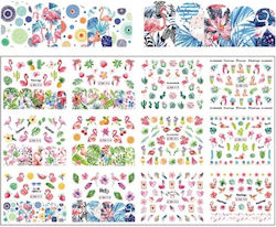 Set Wasser-Aufkleber Nageldesign Nägel Ein 400 Designs 03