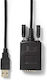 Cable USB-A to RS232 9-pin male 0.9m (10910-001) 1pcs