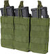 Троен Калъф За Пълнител Triple Open-top M4 Mag Pouch Condor Маслинено Зелен
